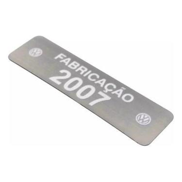 Imagem de Adesivo Etiqueta Ano Fabricação Compatível Volkswagen 2007 - SPTS