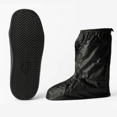 Imagem de Capa Transparente Para Tênis e Sapatos Impermeável Zíper Botão de Pres