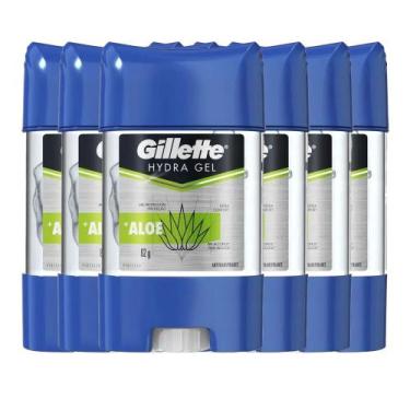 Imagem de Kit Desodorante Gel Antitranspirante Gillette Hydra Gel Aloe 82g - 6 U