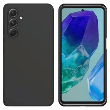 Imagem de Capa Capinha Case Premium Anti Impacto Aveludada Preta com Proteção de Câmera para Samsung Galaxy M55