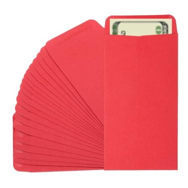 Imagem de PATIKIL Envelope para dinheiro, pacote com 25 envelopes de dinheiro de 16,5 cm x 8,9 cm, sacos para dinheiro, carta de desafio de economia de orçamento, para presente, moedas, cheques, bilhetes, joias