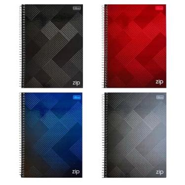 Imagem de Kit de Cadernos de 01 Matéria, Capa Dura, Zip, 80 Folhas, Tilibra