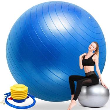 Imagem de Bola de Pilates Suiça Yoga Fisioterapia 55cm com MIni Bomba - Prime Bi
