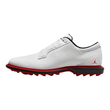 Imagem de Tênis de golfe Jordan ADG 5 (FQ6642-003, preto/cinza claro/branco), Branco/preto/vermelho universitário, 38