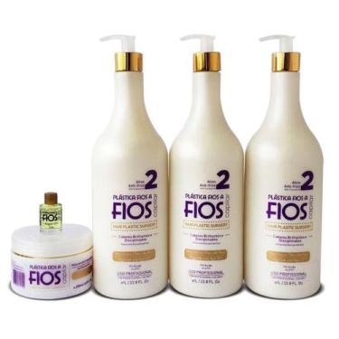 Imagem de Combo Fios A Fios 3X1000Ml + Máscara + Óleo Argan