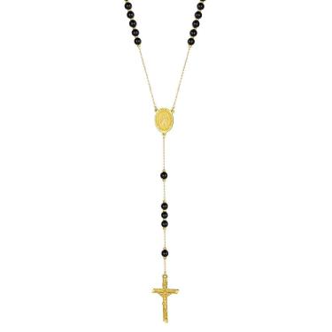 Imagem de Colar de rosário Supcare em ouro 14k para mulheres e homens
