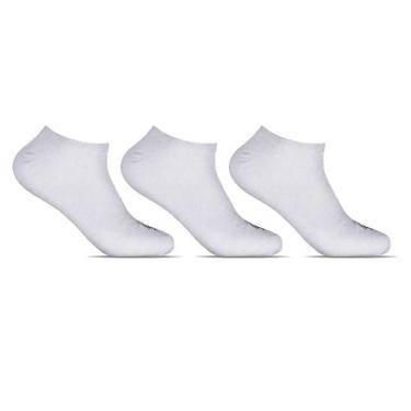 Imagem de Kit 3 Pares Meia Masculina Sapatilha Invisivel Adulto Básica Comfort -