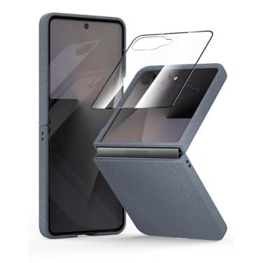 Imagem de Capa Slim Fit Galaxy Z Flip 7, [Protetor de tela] [Sensação fosca] [Suporte de carregamento sem fio] Capa leve à prova de choque para Samsung Galaxy Z Flip 7 2025
