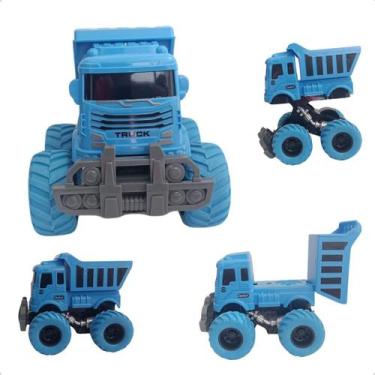 Imagem de Brinquedo Caminhão Construção Fricção Infantil Colorido - Top Kids