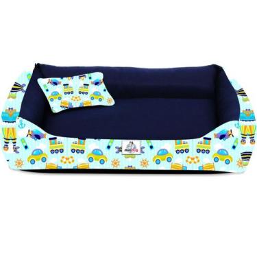 Imagem de Caminha pet cachorro gato casinha com fundo impermeável tamanho m - CA