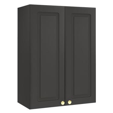 Imagem de Armário Aéreo Firenze 60cm 2 Portas - Indékes Chumbo