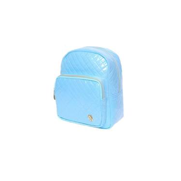 Imagem de Mochila De Costas Feminina Brilhosa Glitter Passeio Cor:azul