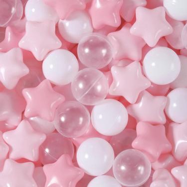 Imagem de Ball Pit Balls Realhaha para bebês e crianças, cercadinho, 100 unidades rosa