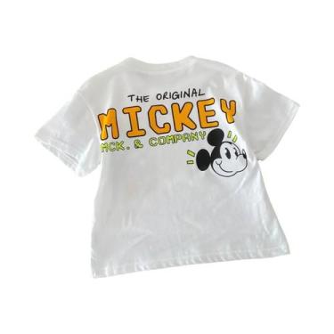 Imagem de Camiseta Infantil Mickey - Manga Curta, Gola Redonda - Estampa de Dese
