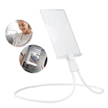 Imagem de Lupa Lente De Leitura + Suporte De Mesa E Pescoço Idosos - Tatudeboa