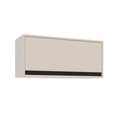 Imagem de Armário Aéreo 1 Porta 80cm Koya Politorno Móveis - Creme