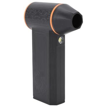 Imagem de Asixxsix Duster de ar elétrico, 130000RPM turbo ventilador com luz LED, 4 engrenagem ajustável, Soprador de ar sem fio recarregável com 2 bocais para computador, teclado, carro