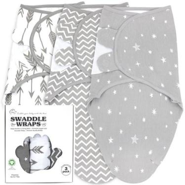 Imagem de Cobertor Swaddle Bublo Baby Organic Preemie, 2-3 kg, pacote com 3
