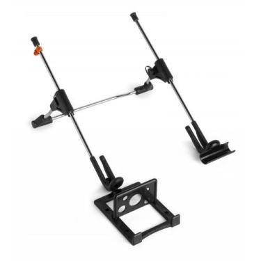Imagem de Suporte para notebook. Ergonômico.Regulável. Em aço cromado com acabam