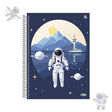 Imagem de Caderno Universitário Animativa 15 Matérias Capa Dura Bom D+ Masculino