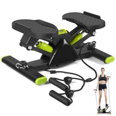 Imagem de Steppers para Exercício, Mini Stair Stepper, Simulador de Escada, Stepper, Mini Stepper Simulador de Caminhada com Monitor em Lcd, Mini Stepper 3 em 1 com Corda Simulador de Caminhada