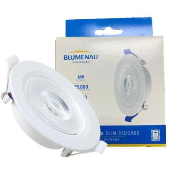 Imagem de Kit 10 Spot Super Led Redondo Embutir 6w Branco Frio 6500K - Blumenau 