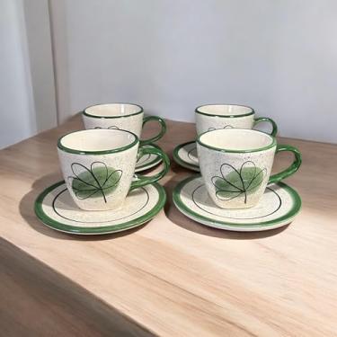 Imagem de Conjunto 4 Xícaras Com Pires Para Tomar Chá 200ml