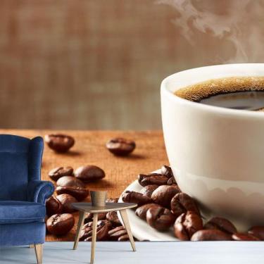 Imagem de Papel de Parede Café Cafeteria Xícara Grãos Sala Adesivo - 211pcm - Al