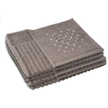 Imagem de 4 Toalha Piso Banheiro Antiderrapante 520g/m2 50x70 Maj Vr (MOCHA Bege Escuro Marrom Claro - TAPETE PREMIUM)