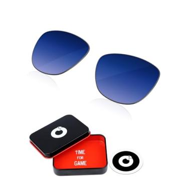 Imagem de OWORK Lentes de reposição de policarbonato para óculos de sol Ray-Ban Meta Skyler RW4010 52 mm - Tom gradiente azul oceano