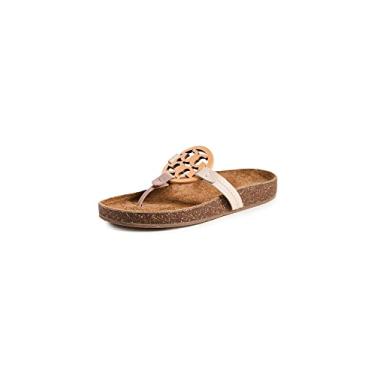 Imagem de Tory Burch Sandálias Miller Cloud Femininas, Multi/Cortiça, 9