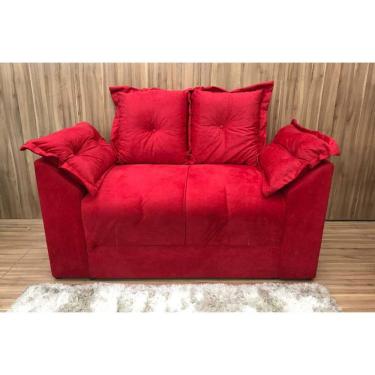 Imagem de Sofá 2 Lugares Vermelho 608 Paris