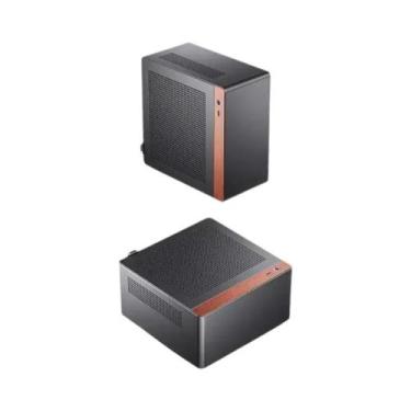 Imagem de Gabinete Mini Desktop ITX Em Nogueira Preta JONSBO NV10 Com Estrutura 