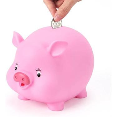 Imagem de Cofrinho, banco de moedas fofo, banco de brinquedos para crianças, plá