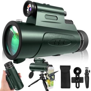 Imagem de Telescópio monocular ASXMHgo 80x100 HD com luzes para adultos