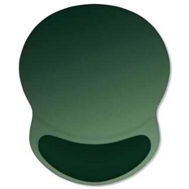 Imagem de ITNRSIIET Mouse pad ergonômico com descanso de pulso em gel confortável, base de poliuretano antiderrapante, superfície texturizada lisa, reduz a fadiga das mãos e a dor no pulso, 22 x 18 cm para