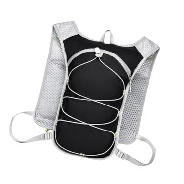 Imagem de IEUDNS Mochila de hidratação, colete esportivo utilitário para corrida, colete de hidratação leve para caminhadas ao ar livre, equitação, escalada e treino, Preto