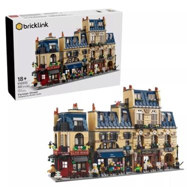 Imagem de LEGO 910032 Parisian Street Building Kit - 3,532 Pieces - Haussmann-Style Facades, Detailed Interiors, 7 Minifigures, and 16 Stickers