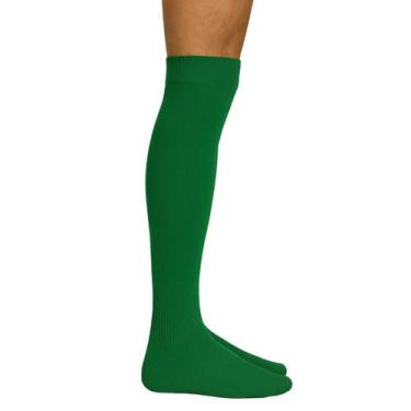 Imagem de Meião Futebol Adulto Pé Atoalhado Apollo, 38 a 43, Verde