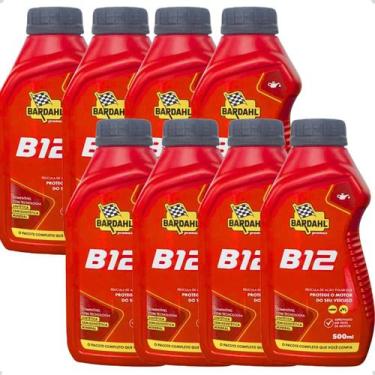 Imagem de Kit 8 Aditivo Para Óleo De Motor Bardahl B12 Plus 500ml 8 Un