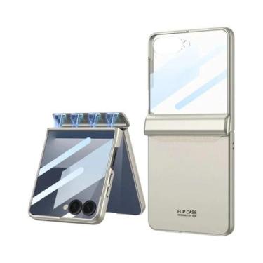 Imagem de Capa Magnética Rígida Para Samsung Galaxy Z Flip 7 6 5G Com Protetor D