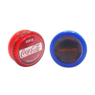 Imagem de Kit com 2 Yo-yos de Rolamento Profissional Nexus e Coca - YoyoBrasil, 