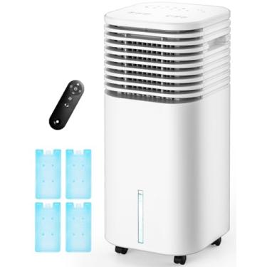 Imagem de CENSTECH Ar condicionado portátil 4 em 1, refrigerador de ar evaporativo com 4 modos e 3 velocidades, temporizador de 15H para desligamento automático inteligente, tanque de 2 galões para resfriamento