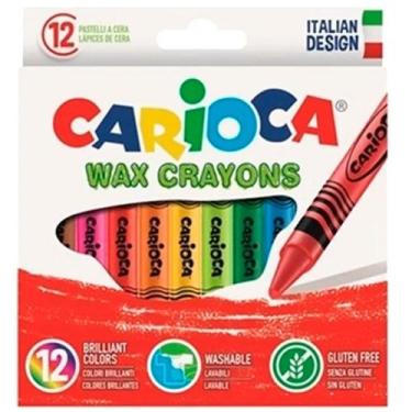 Imagem de Giz de Cera cx 24un 08mm carioca wax 9725, 3