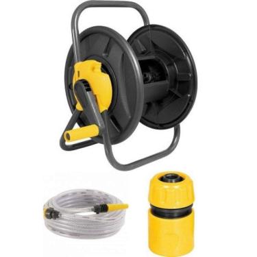 Imagem de Suporte Enrolador Sem Rodas + Mangueira 20 Metros Vonder