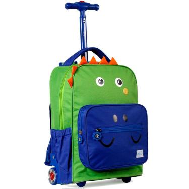 Imagem de Mochila com rodinhas TWISE Side-Kick Preschool para crianças Dino