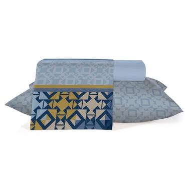 Imagem de Jogo Roupa de Cama Queen 3 peças, 100% algodão 150 fios Teka Diamante