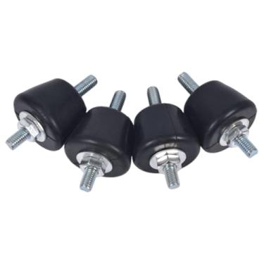 Imagem de Generic 4x Almofadas amortecedoras de vibração para ar condicionado Pés de compressor de ar Tapete de borracha de metal à prova de choque Isolador de vibração
