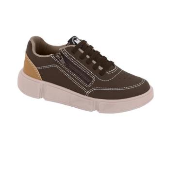 Imagem de Tenis Molekinho Casual Com Ziper Ref 2838.128.13958 Cafe/caramelo 32