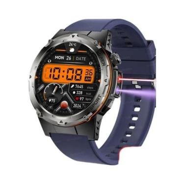 Imagem de Relógio Inteligente Esportivo Masculino HD AMOLED Com GPS, À Prova d'Á